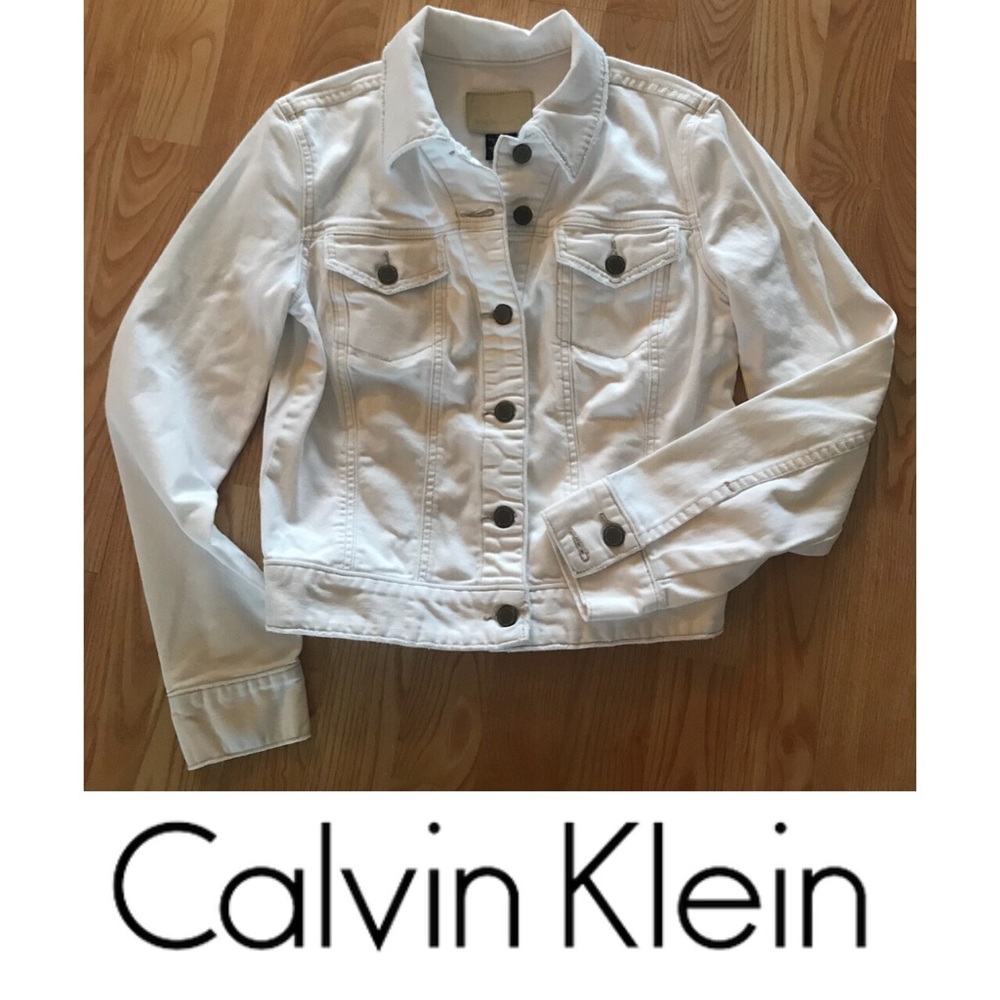 Calvin Klein White Denim Jacket